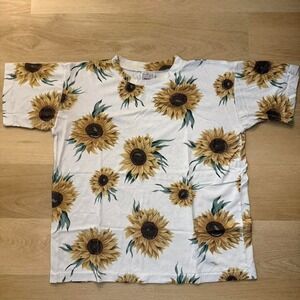 Thrifted Vintage Sunflower Tee